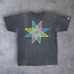 Y2K Element thrashed skate shirt medium black